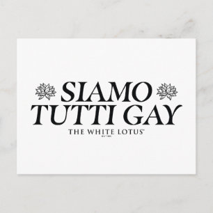 Carte Postale Siamo Tutti Gay - Le Lotus Blanc