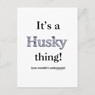 Carte Postale Sibérie Husky Thing