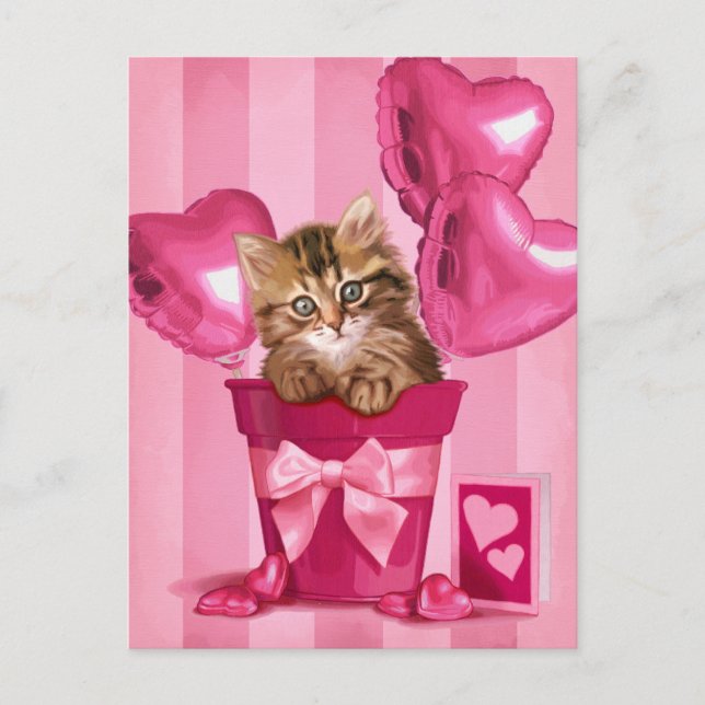 Carte Postale Sibérie Kitten (Devant)