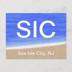 Carte postale SIC Sea Isle City NJ Beach