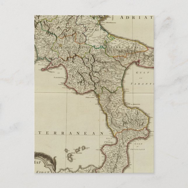 Carte Postale Sicile, Royaume de Naples (Devant)