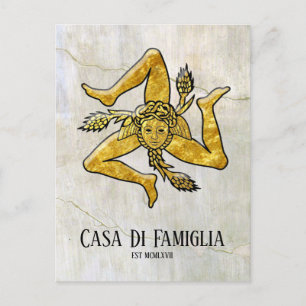 Carte Postale Sicilienne Trinacria Votre Texte