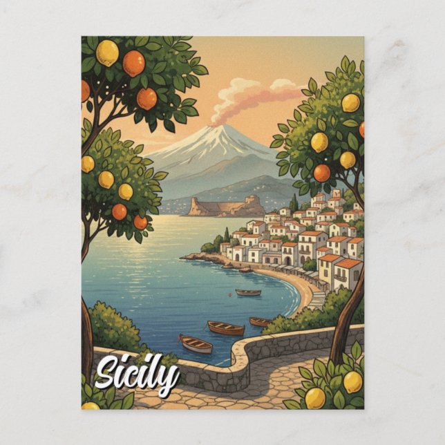 Carte Postale Sicily Italy (Devant)
