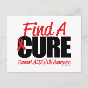 Carte Postale SIDA/VIH Trouver Un Traitement