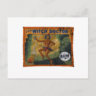 Carte Postale Sideshow Banner Witch Doctor