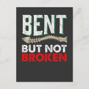 Carte Postale Sideways de la colonne vertébrale Courbe amusante