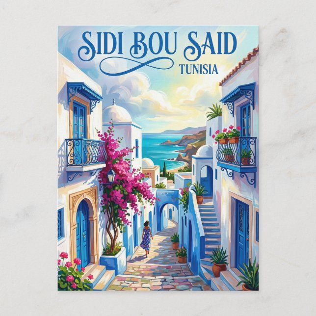 Carte Postale Sidi Bou Saïd Tunisie (Devant)
