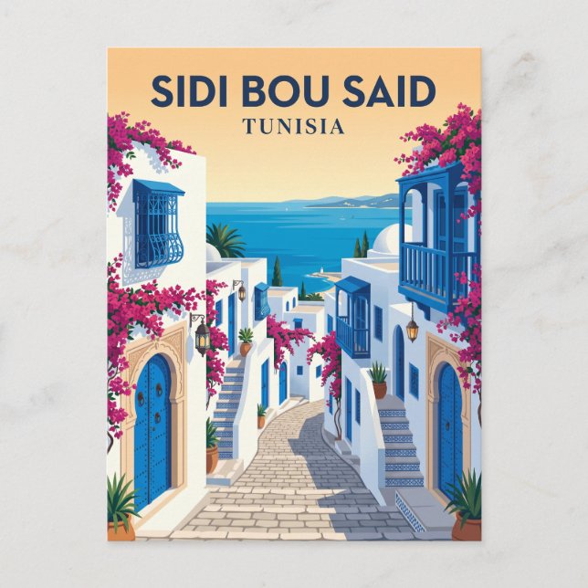 Carte Postale Sidi Bou Said Tunisie (Devant)