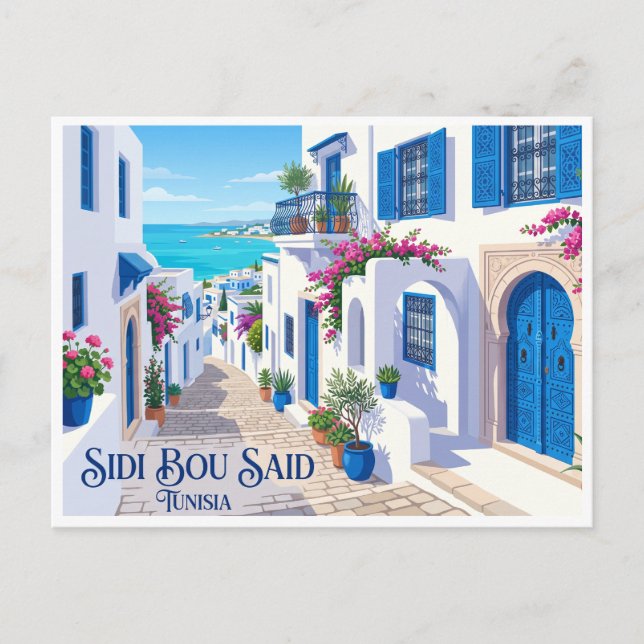 Carte Postale Sidi Bou Said Tunisie (Devant)