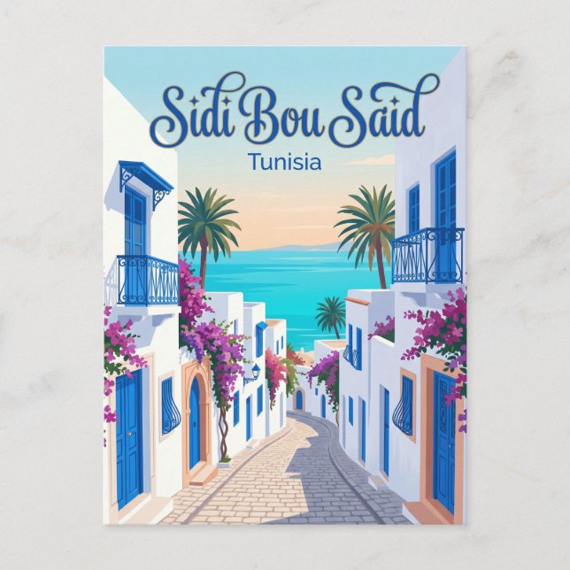 Carte Postale Sidi Bou Saïd Tunisie (Devant)