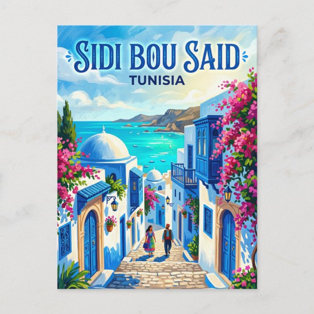Carte Postale Sidi Bou Saïd Tunisie (Devant)