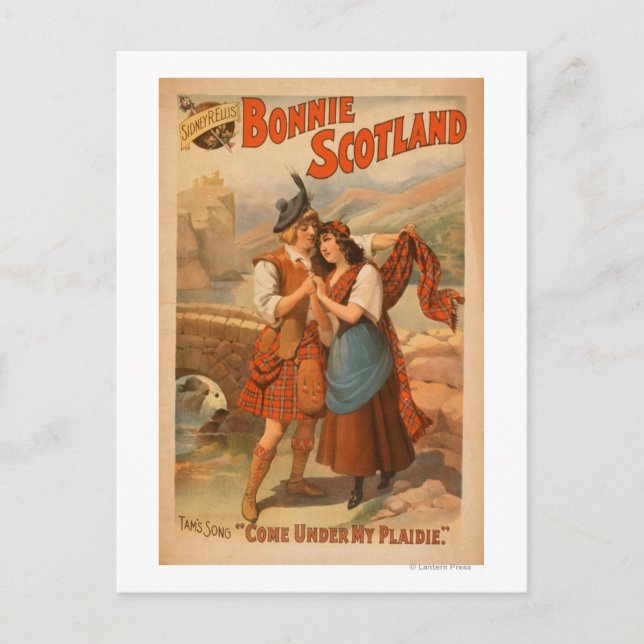 Carte Postale Sidney R. Ellis' Bonnie Scotland Scottish Play (Devant)