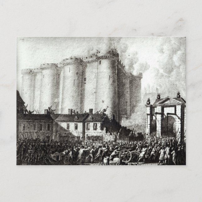 Carte Postale Siège de la Bastille, 14 juillet 1789 (Devant)
