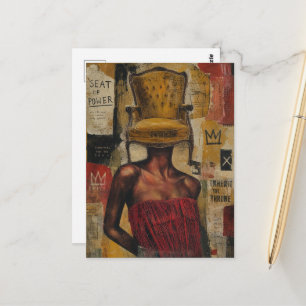 Carte Postale Siège de mode de fantaisie surréaliste