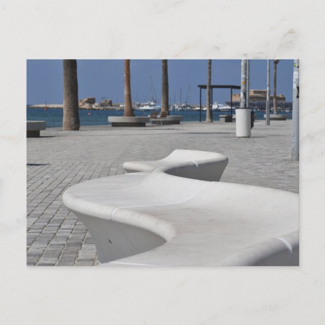 Carte Postale Siège du front de mer de Paphos, Chypre (Devant)