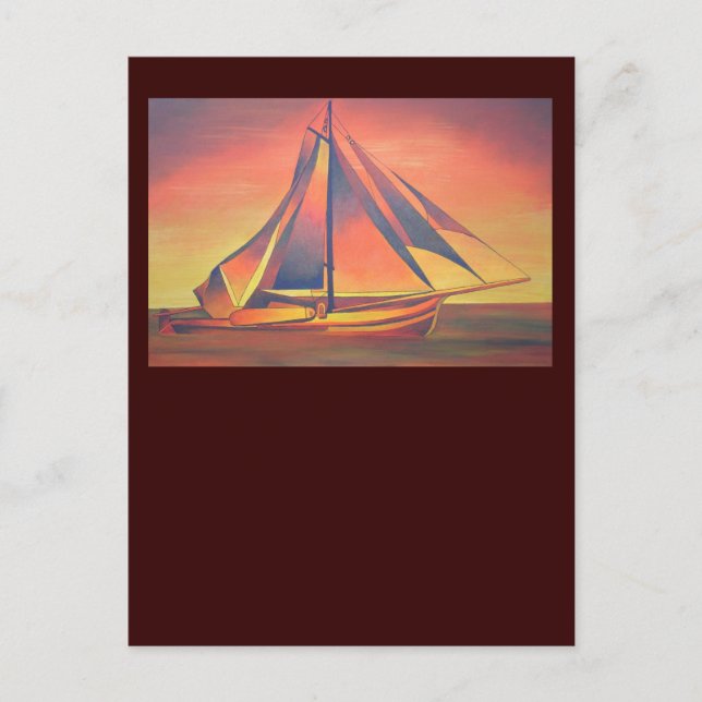 Carte Postale Sienna vole au coucher du soleil (Devant)