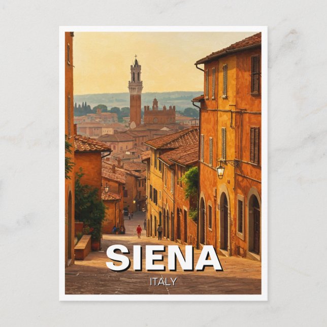 Carte Postale Sienne Italie Voyage (Devant)