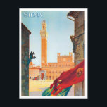 Carte Postale Sienne Italie voyage millésime<br><div class="desc">Siena Italie voyage vintage Carte postale</div>