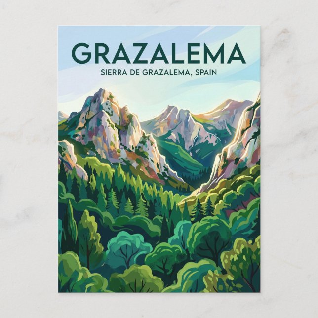 Carte Postale Sierra de Grazalema Espagne (Devant)