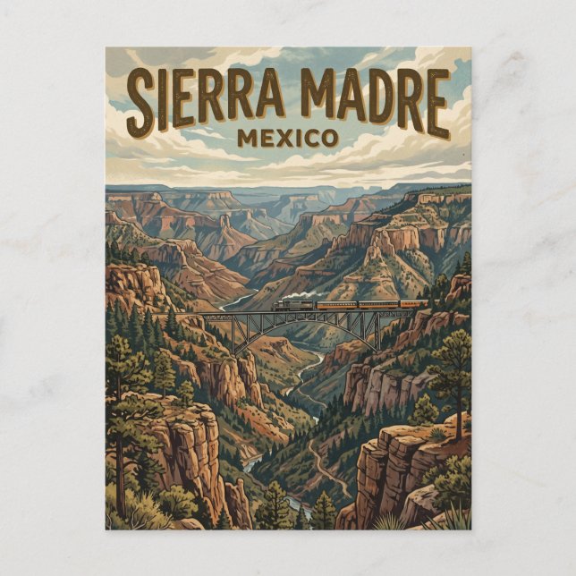 Carte Postale Sierra Madre occidentale Mexique (Devant)