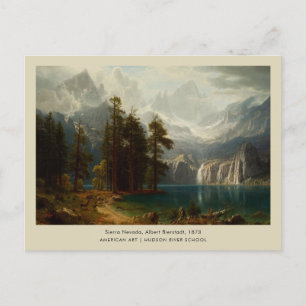 Carte Postale Sierra Nevada Albert Bierstadt Paysage Art
