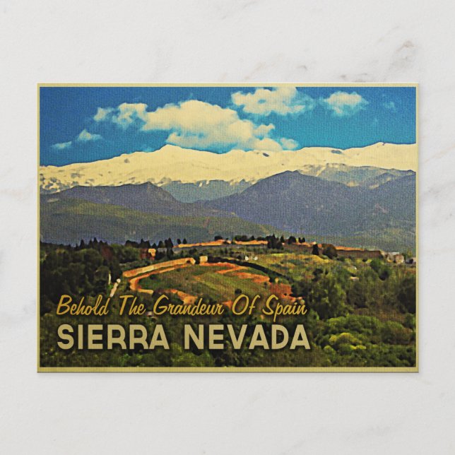 Carte Postale Sierra Nevada Espagne (Devant)