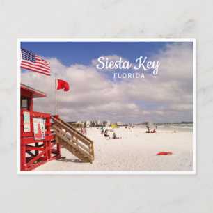 Carte Postale Siesta Key, Floride photo de la scène de plage