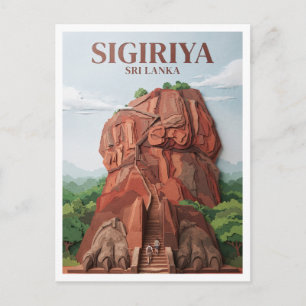 Carte Postale Sigiriya Sri Lanka Souvenir