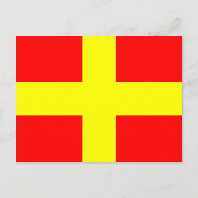 Carte Postale Signal Alphabet Nautique Signal R (Devant)