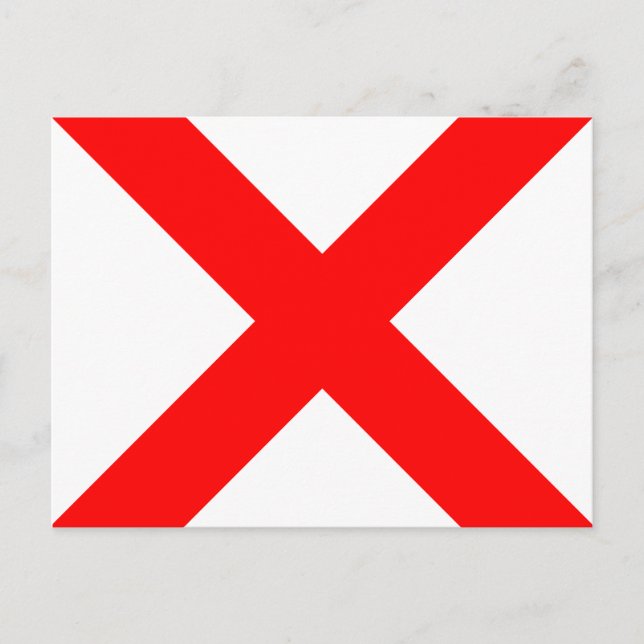 Carte Postale Signal Alphabet Nautique Signal V (Devant)