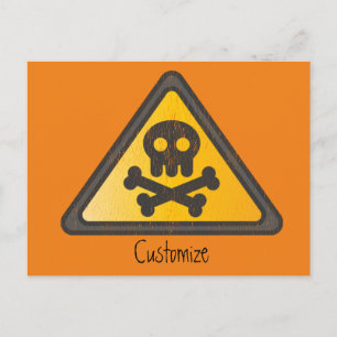 Carte Postale Signal d'avertissement amusantThunder_Cove