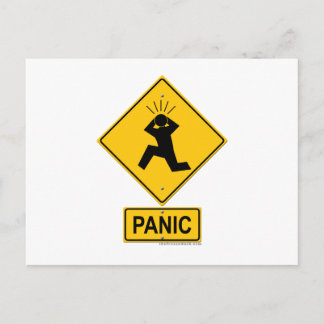 Carte Postale Signal d'avertissement de panique