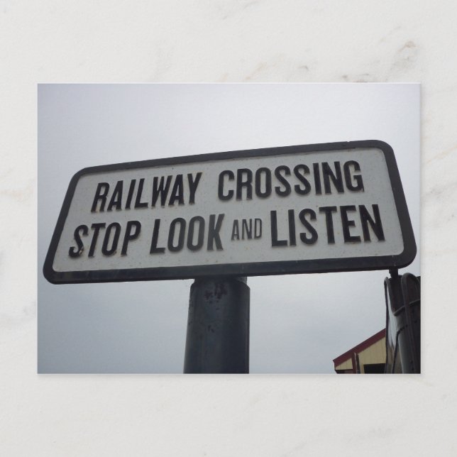 Carte Postale Signal de passage à niveau (Devant)