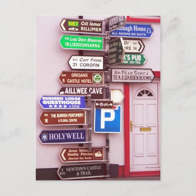 Carte Postale Signal irlandais (Devant)