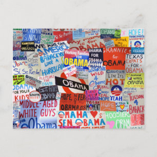 Carte Postale Signature de l'espoir Obama Postcard