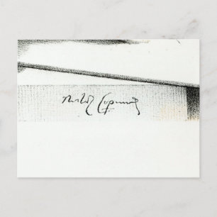 Carte Postale Signature de Nicolaus Copernicus