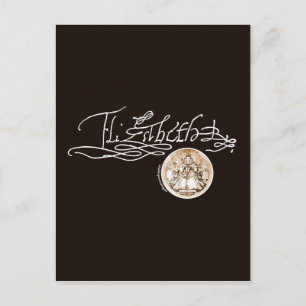 Carte Postale Signature Elizabeth I (Version 1)
