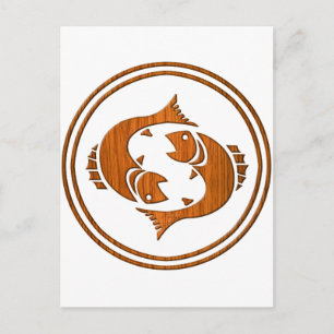 Carte Postale SIGNE D'Astrologie Poissons Zodiac
