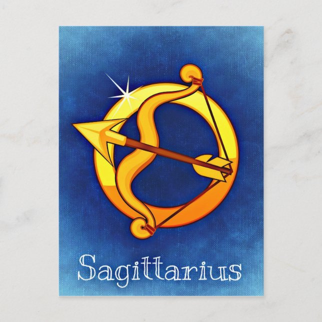 Carte Postale SIGNE D'Astrologie Sagittarius (Devant)