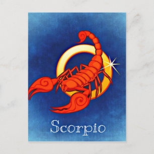 Carte Postale SIGNE D'Astrologie Scorpio