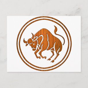 Carte Postale SIGNE D'Astrologie Taurus Zodiac Bull