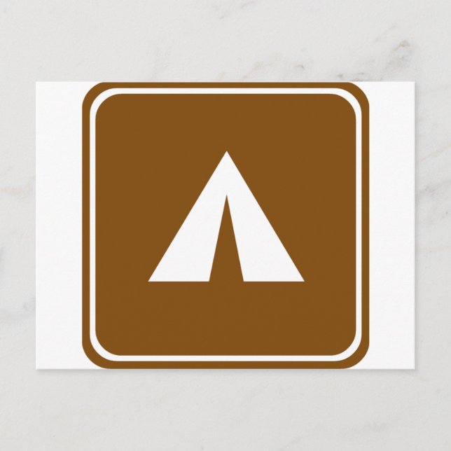 Carte Postale SIGNE D'AUTOROUTE DU Camping (Devant)