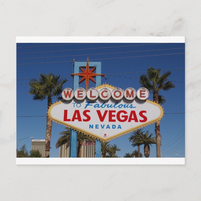 Carte Postale SIGNE DE Fabuleux Las Vegas Bienvenue (Devant)