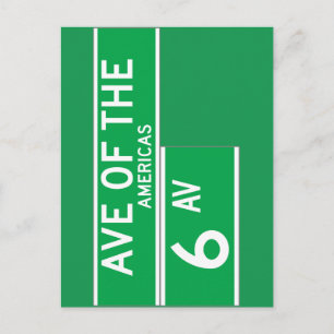 Carte Postale SIGNE DE LA 6E ANNÉE, RUE DE New York