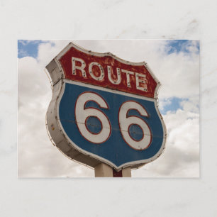 CARTE POSTALE SIGNE DE LA ROUTE US 66