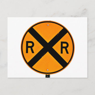 CARTE POSTALE SIGNE DE PASSAGE FERROVIAIRE