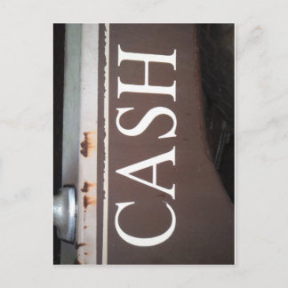 Carte Postale SIGNE DE VOITURE Vintage Camion CASH