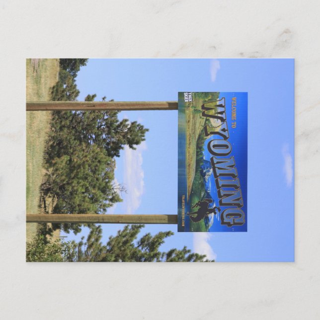 Carte Postale SIGNE D'ÉTAT WYoming (Devant)