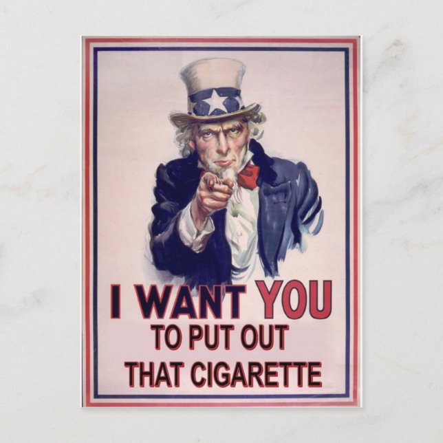 Carte Postale signe drôle non fumant (Devant)