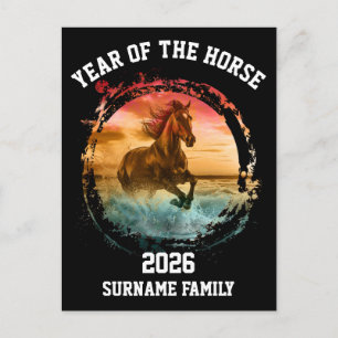 Carte Postale Signe du zodiaque ANNÉE PERSONNALISÉE DU CHEVAL 20